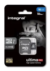 INTEGRAL 16GB MICRO SDHC class10 90MB/s SPOMINSKA KARTICA+ SD ADAPTER