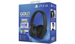 PLAYSTATION PS4 Black/Gold brezžične slušalke + FORTNITE Voucher