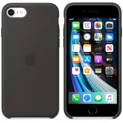 Apple iPhone SE2 Silicone Case - Black