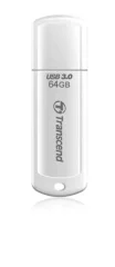 TRANSCEND USB 3.0 USB disk s pokrovčkom bel