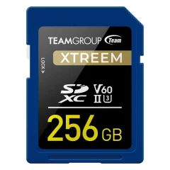 TEAMGROUP XTREEM 256GB SD UHS-II U30 250MB/s spominska kartica