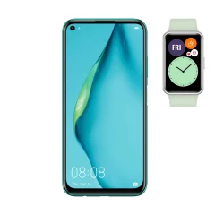 HUAWEI komplet P40 Lite zelen + Watch Fit Active green