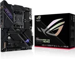 ASUS ROG CROSSHAIR VIII DARK HERO AMD X570 ATX gaming motherboard with PCIe 4.0 16 WiFi 6 802.11ax 2.5Gbps USB 3.2 SATA M.2 RGB