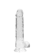 DILDO Realrock Crystal Clear Transperent 8