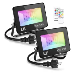 2x Zunanji LED reflektor RGB z daljincem 15W IP65