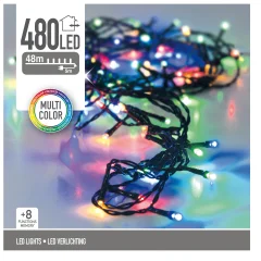 Novoletne lučke veriga 480 LED RGB 48m – 8 funkcij