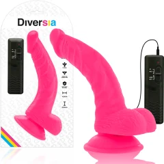 VIBRACIJSKI PENIS Diversia Flexible Pink (21,5 cm)