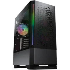 Cougar I MX430 Air RGB Black I 3851C60.0001 I Case I Mid tower / 3 ARGB ventilatorji / 2 LED trakova / TG prosojno stransko okno