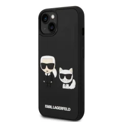 KARL LAGERFELD 3D IPHONE 14 ovitek črn