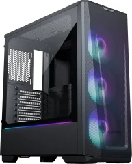 PHANTEKS ECLIPSE G360A TEMPERED GLASS D-RGB LED ATX črno ohišje