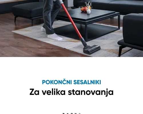 Pokončni sesalniki za velika stanovanja