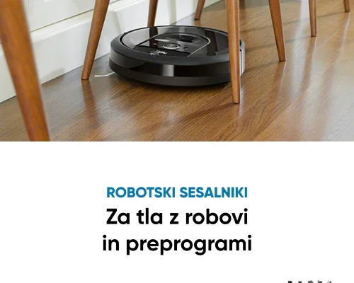 Robotski sesalniki za domove z robovi in preprogami